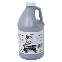Sax Premium Heavy-Bodied Acrylic Half Gallon Metallic Silver