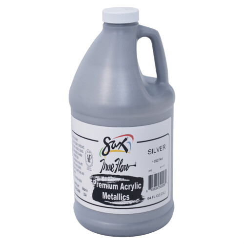 Sax Premium Heavy-Bodied Acrylic Half Gallon Metallic Silver