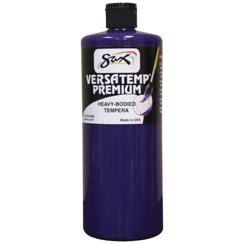Sax Versatemp Premium Heavy-Bodied Tempera Paint Violet Quart