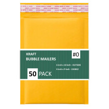 Bublinkov ob lky Sales4Less #0 Kraft 6x10 palcov, samolepiace, nepremokav , s polstrovan m povrchom, 50 kusov