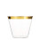 Munfix 100 Bicchieri di Plastica Dorati - 9 Oz Trasparenti - Eleganti Bicchieri Usa e Getta 1