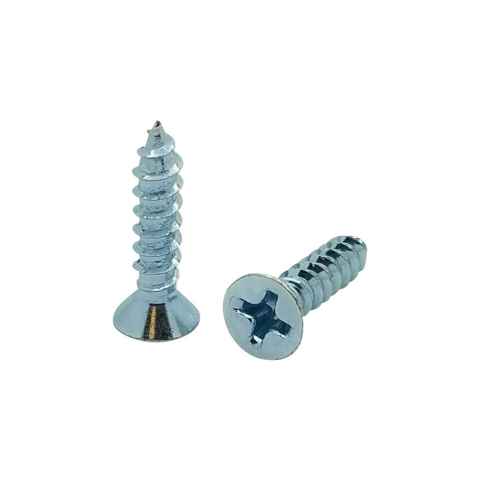 400 Qty #6 X 3/4"""""""" Flat Head Zinc Coated Phillips Head Wood Screws (Bcp33) 688938518523