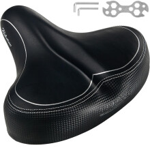 Bikeroo Oversized Cyklistick sedlo - Pelotonov sedac poltr - Vmena sedla na kolo - irok calounen pohodln sedadlo pro mue a eny - Kompatib