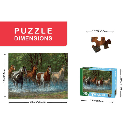 Springbok 500 Teile Puzzle Summer Creek Multi Large/18 x 23,5"" 2