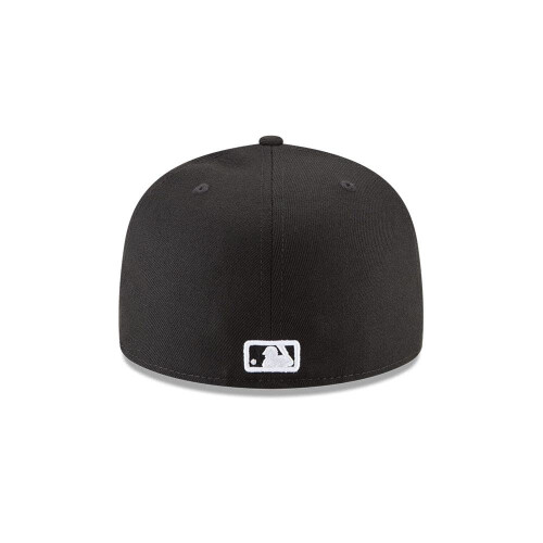 New Era Ny ?ra 59fifty hat MLB Basic Los Angeles Dodgers La Black/White Fitted Baseball Cap (7 1/4) 2