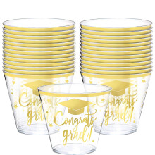 Amscan Congrats Graduate Tumbler 9 oz. - balenie 30 kusov, viacfarebn