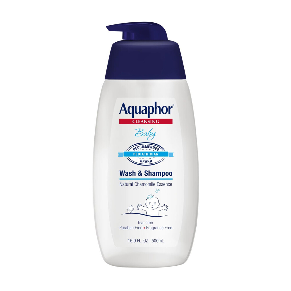 Aquaphor Baby Wash & Shampoo Fragrance Free - 16.9 oz  Pack of 4