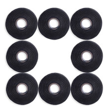 8 Pack 50M Bamboe Houtskool Tanden Bleken Ingebouwde Spoel Draad Tandenstoker Bleken Tandzijde Vervanging Core Mint Smaak Houtskool Floss Picks (Zwar