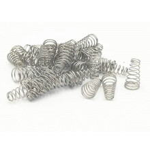 XJSXZC Metallkegel, konische Druckfeder, silberfarben, 10 x 6 x 19 mm, 30 Stck