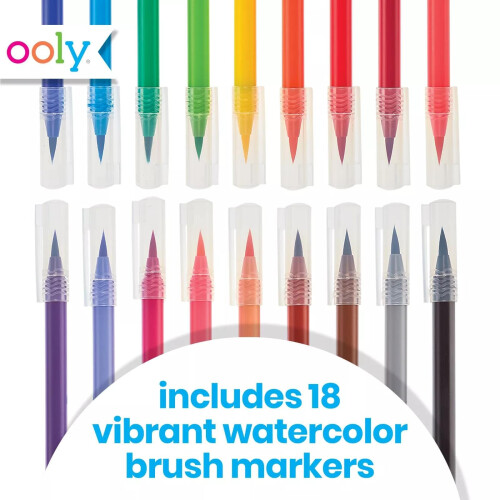 Ooly Chroma Blends Vodovky Štětce - Sada 18 1