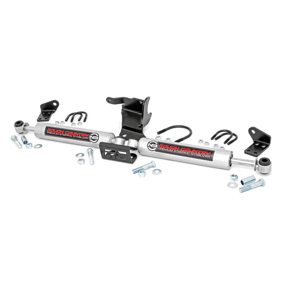 Rough Country N3 Dual Steering Stabilizer For 18-24 Jeep Jl/Gladiator Jt - 87304 843030147648