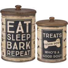 Primitivos de Kathy Rustic Treat Tin Tin Brown Black