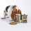Primitives af Kathy Rustic Treat Tin 2-delt Brun sort 3