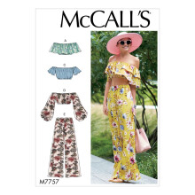 McCall's Patterns Misses' Tops and Pants Y (XSM-SML-MED)