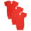 Macaco Bambini Vermelho Onezies (pacote com 3) 1