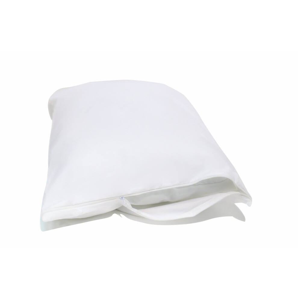 Lot De 2 Prot Ge-Oreillers Blancs Conformes La Norme Nationale Sur Les Allergies-image