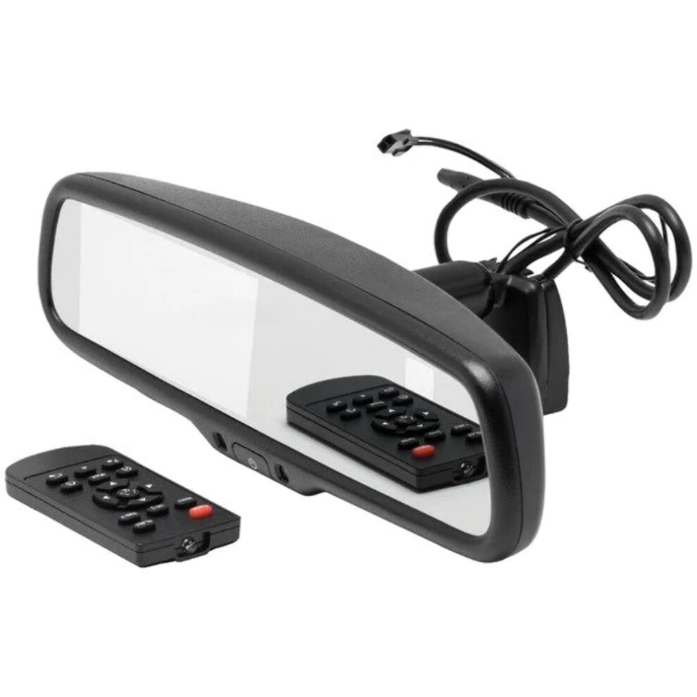 Crimestopper Mir-Act 4.3"""" Universal Rearview Mirror With Built-In Compass & Temperature Display 780687353421