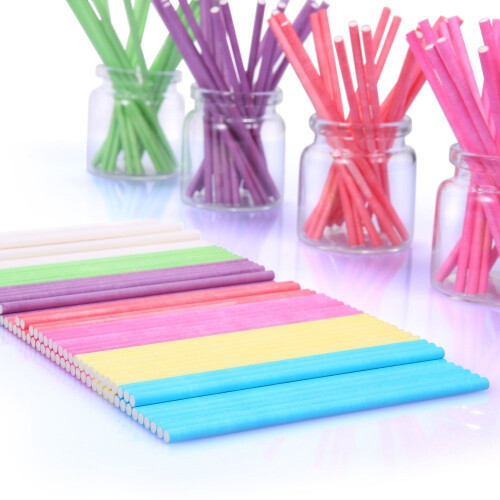 Kit de Lollipop Cake Pop 600pcs com 200 Palitos, 200 Sacos e 200 Laços 2