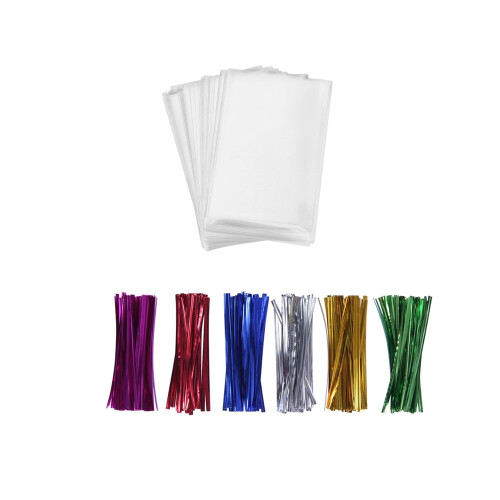 Kit de Lollipop Cake Pop 600pcs com 200 Palitos, 200 Sacos e 200 Laços 1