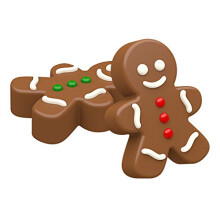 Molde de Chocolate para Biscoitos Mini Homem de Gengibre SpinningLeaf