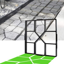 Moldes de hormig   n reutilizables Walk Maker para pavimentar c   sped, patios y pasarelas (cuadrado cruzado)