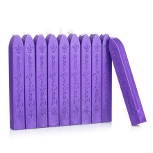Mceal Zegellakstaaf met lont Flower De Luce of France Retro 10 stuks verpakking (druifpaars)