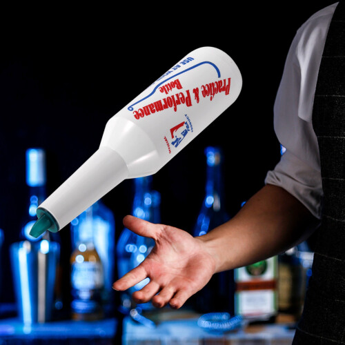 Flair Bartender Bartending Practice Bar Pub Bottle Wine Cocktail Shaker - White 2