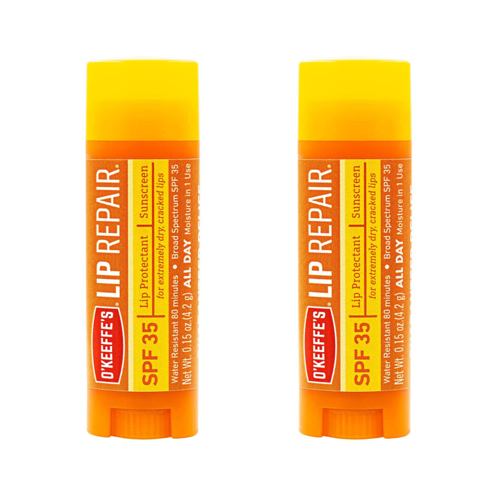 O'keeffe's Lip Repair Spf 35 Lip Balm (Pack Of 2)