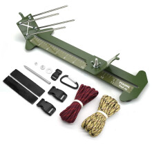PSKOOK Paracord Armband Jig Kit Paracord Tool Kit Verstelbare Lengte Weven DIY Craft Maker Tool (Legergroen)