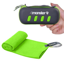 4monster mikrofiber h?ndkl?de rejse h?ndkl?de campingh?ndkl?de hurtigt t?rrende bl?d letv?gt egnet til gymnastikstrand sv?mning backpacking og me