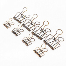 20PCS Diverse Maat Skelet Binderclips, Antiek Messing Papier Klemmen 32mm 16PCS + 51mm 4PCS