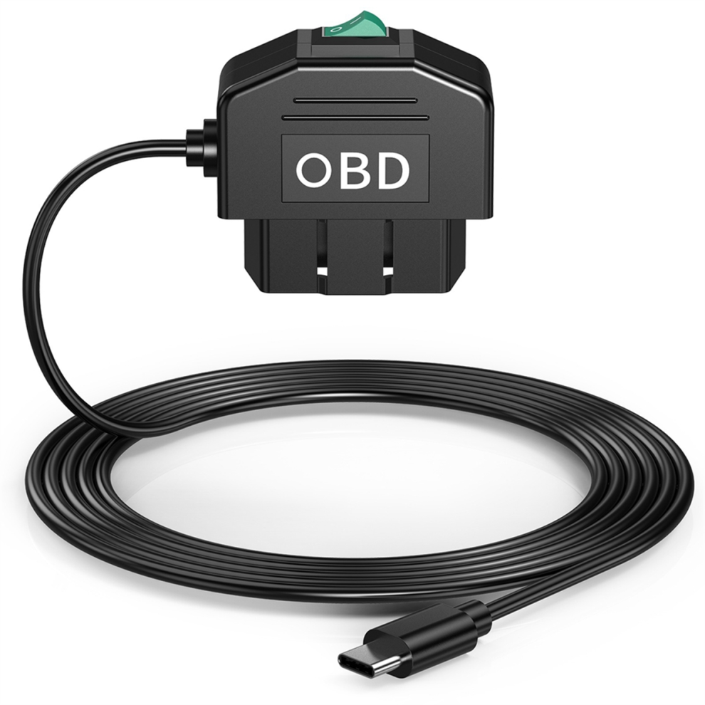 Dash Cam Obd Hardwire Kit, With Obd Cable For Dashcam 12-24V To 5V/3A 4851244604600