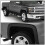 Extensions d'Aile Compatibles avec Chevy Silverado 2014-2018 1500 2500HD 3500HD, Noir PP 3