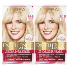 L'Oreal Paris Excellence Crème Μόνιμο Χρώμα Μαλλιών, 9.5NB Λαμπερό Φυσικό Ξανθό, 100% Κάλυψη Γκρίζων