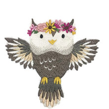 Nature tissee dans des fils Amazing Sweet Woodland Baby Owl [Custom and Unique] Iron Broide Patch On / Sew [4.85 """" * 4.8 """"] [Fabrique aux Etats