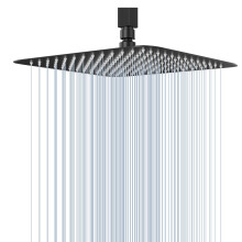 Cabeça de Chuveiro Quadrada GGStudy 12 Polegadas Aço Inoxidável, Ultra Fina Chuva