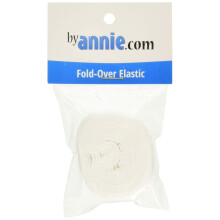 El   stico plegable blanco de 3/4"" x 2 yardas de Annie