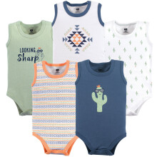 Hudson Baby Unisex Baby Bomuld ?rmel?se Bodysuits Cactus 12-18 m?neder