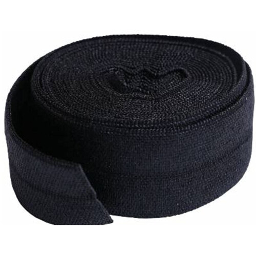By Annie 3/4"""" X 2Yd Fold-Over Elastic  Black