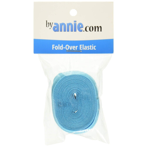 By Annie 3/4" X 2 Yd Fållbar Elastisk, Papegojblå