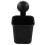 1 PC Suction Cup Toothbrush Cup Holder Rack Plastic Holder Black 2