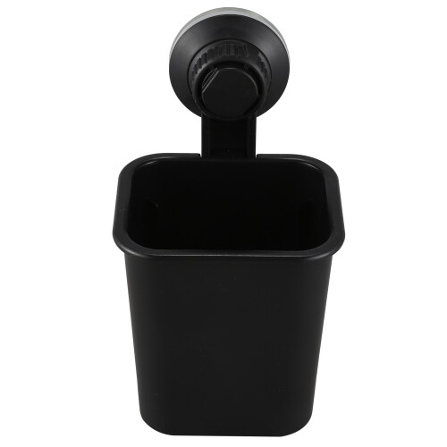 1 PC Suction Cup Toothbrush Cup Holder Rack Plastic Holder Black 1