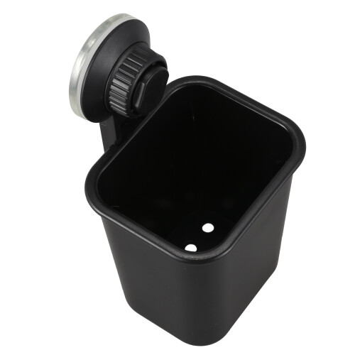1 PC Suction Cup Toothbrush Cup Holder Rack Plastic Holder Black 2
