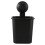 1 PC Suction Cup Toothbrush Cup Holder Rack Plastic Holder Black 5