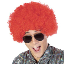 INGYENES BEAUTY Bolyhos afro szintetikus bohcparka frfiaknak Noi Cosplay Anime Party Karcsonyi Halloween dszes vicces parkk (piros)