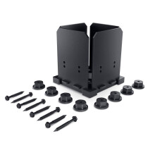 Ozco 51708 Ironwood 6x6 Post Base Black Galvised Steel (1 na opakowanie)