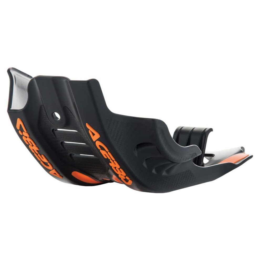 Acerbis Black/Orange Plastic Offroad Skid Plate With Linkage Guard - Fits: Ktm 450 Sx-F 2016-2018