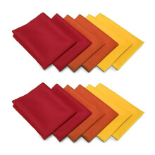 Bordlinned til mindre Thanksgiving/efter?rsservietter (12-pak guld/br?ndt orange/r?d)