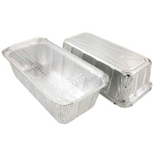 PACTOGO 2 lb. Br?d/br?dforme af aluminiumsfolie med klart kuppell?g (pakke med 12 s?t)