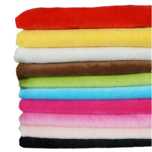 RayLineDo 10PCS 50 * 50cm Solid Color Knitted Panne Velvet Fabric Anti Pill Fabric Patchwork Polyester Fleece Cloth for DIY Sewing Handmade Dolls